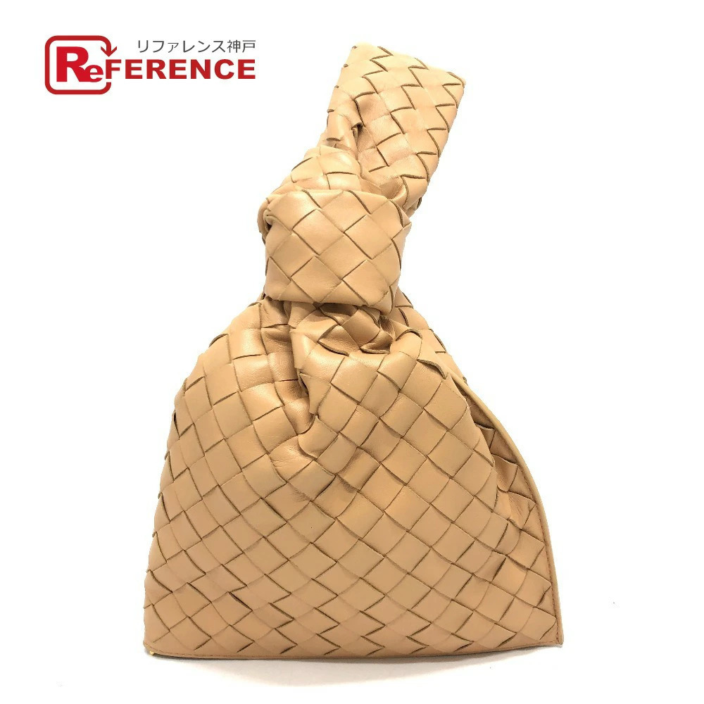 Bottega Veneta Intrecciato The Twist Handbag Leather Beige
